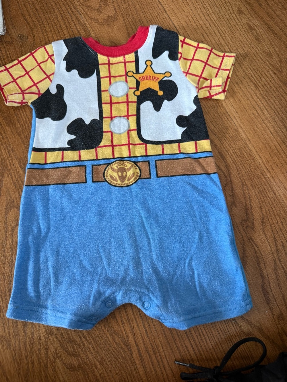 Vintage Disney Baby Woody Sheriff Romper pajamas